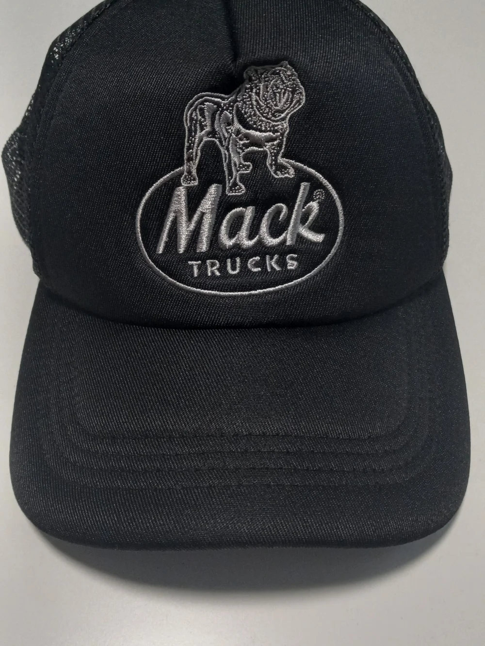 Black Embroidered Logo Cap